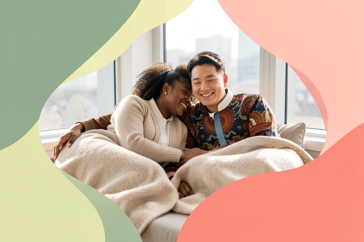 A modern married couple, cosy and happy together — LumiWed Journal