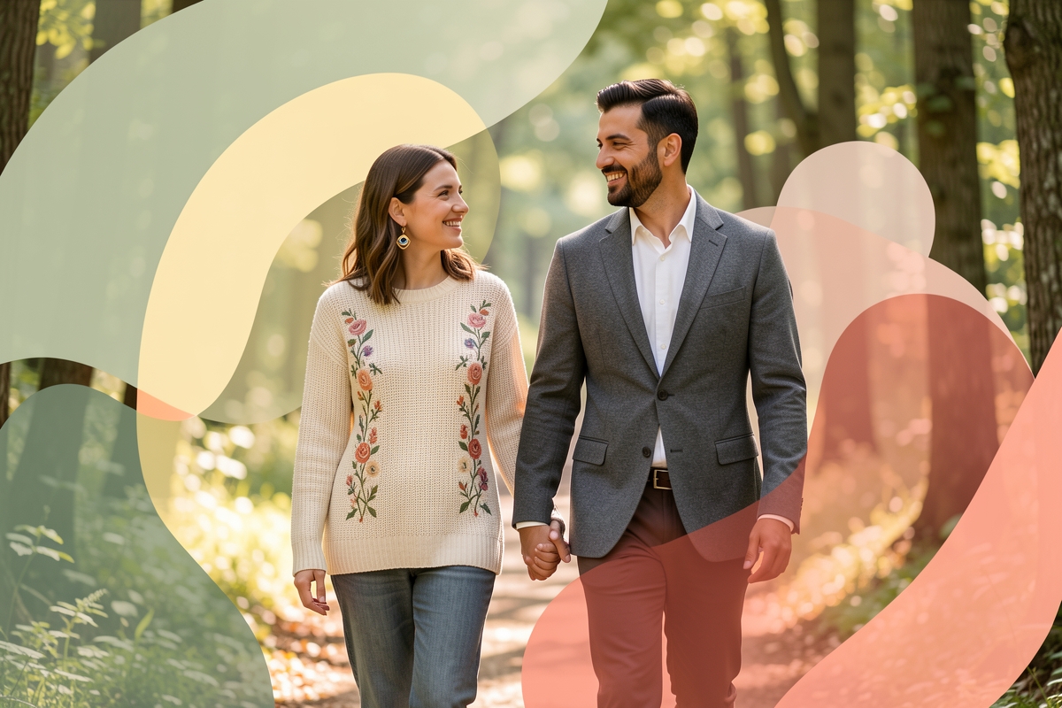 A modern married couple, cosy and happy together — LumiWed Journal
