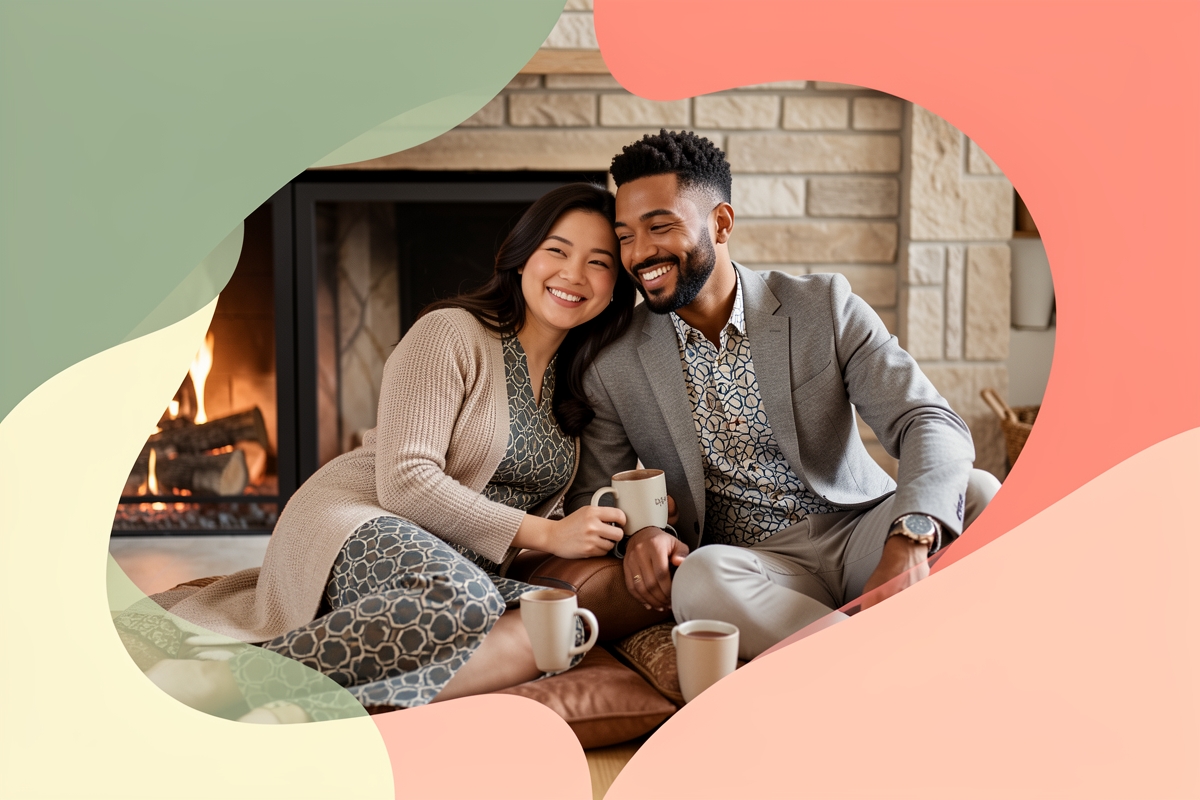 A modern married couple, cosy and happy together — LumiWed Journal