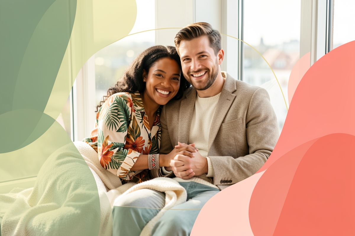 A modern married couple, cosy and happy together — LumiWed Journal