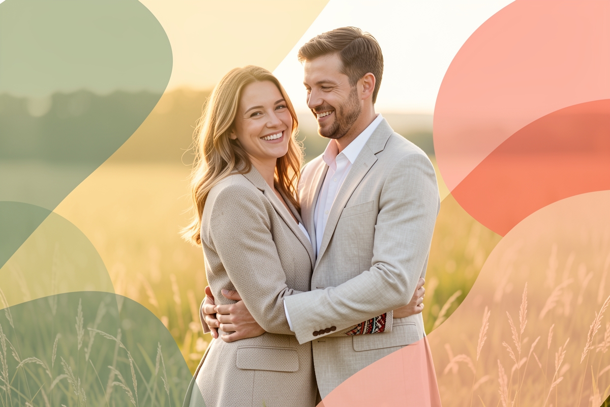 A modern married couple, cosy and happy together — LumiWed Journal
