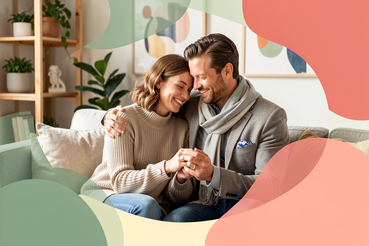 A modern married couple, cosy and happy together — LumiWed Journal