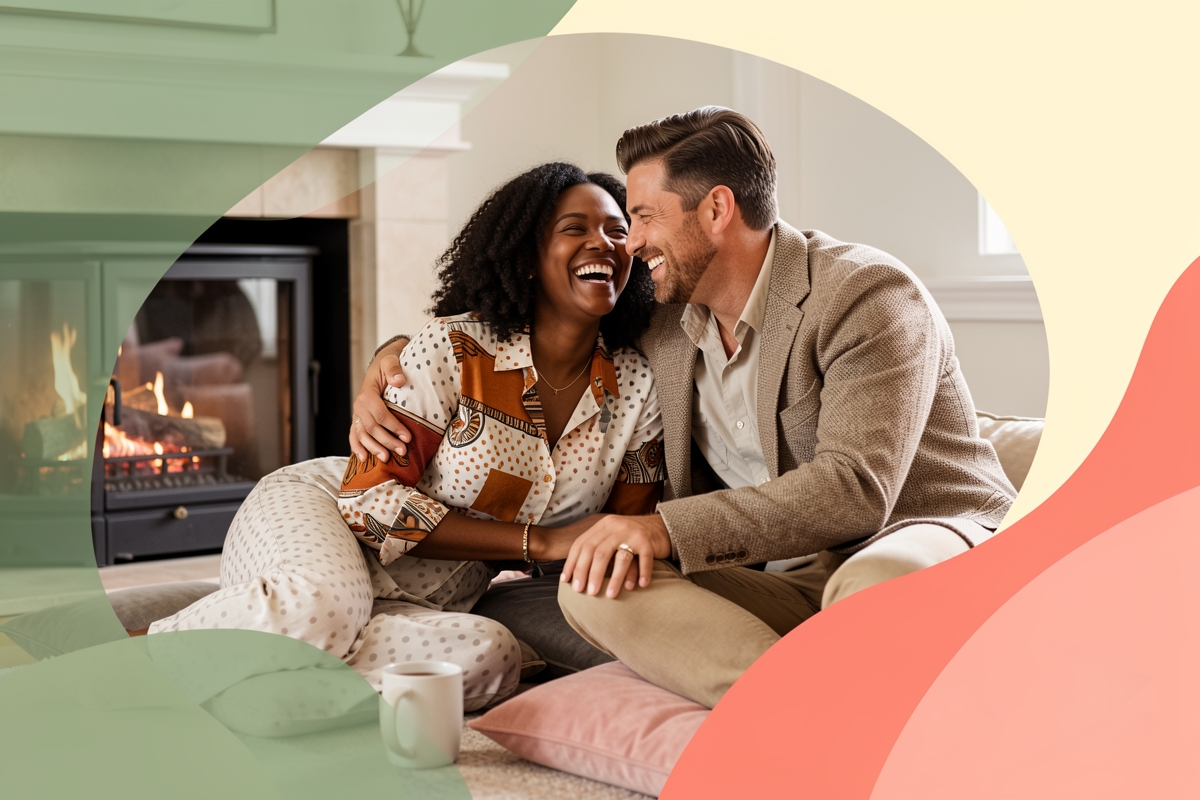 A modern married couple, cosy and happy together — LumiWed Journal