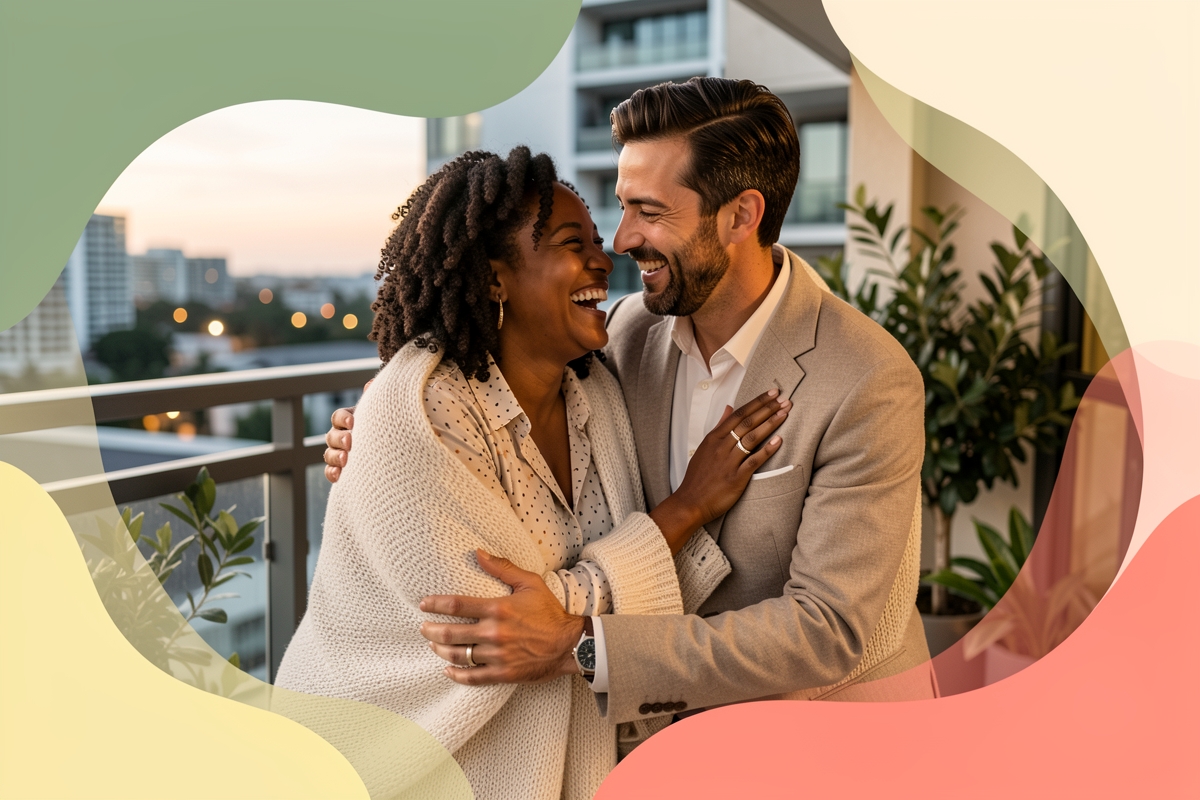 A modern married couple, cosy and happy together — LumiWed Journal