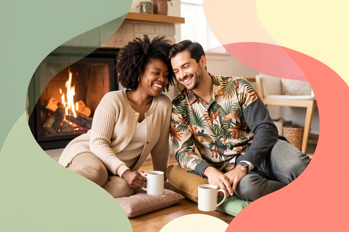 A modern married couple, cosy and happy together — LumiWed Journal