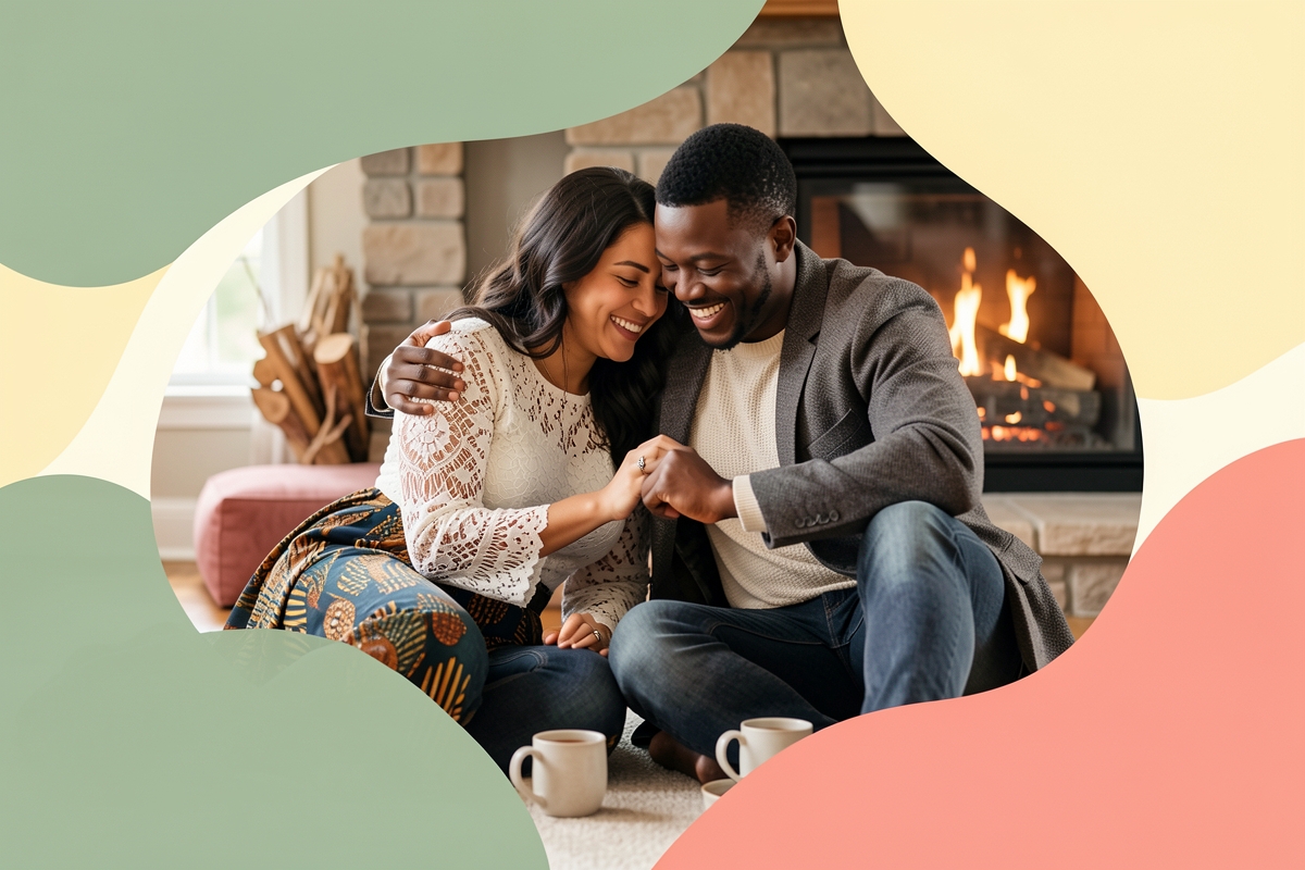 A modern married couple, cosy and happy together — LumiWed Journal