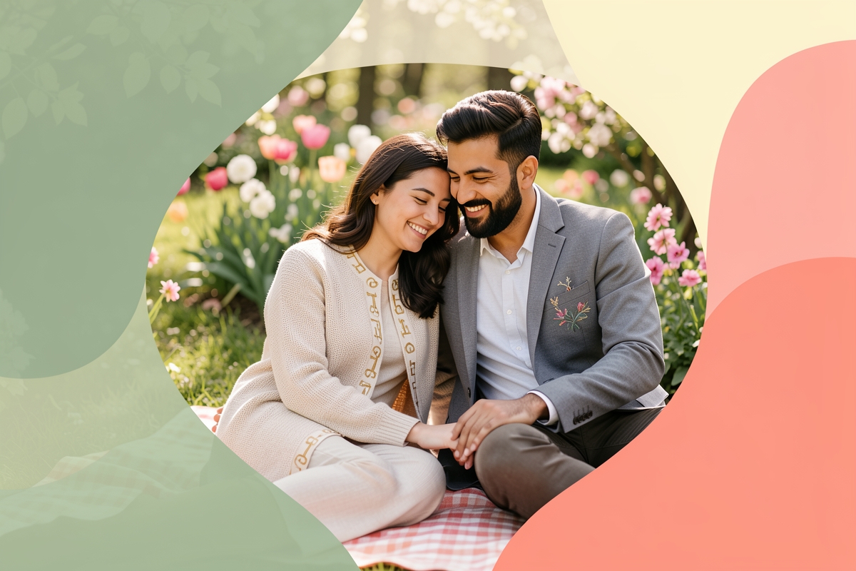 A modern married couple, cosy and happy together — LumiWed Journal