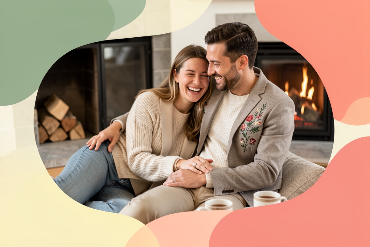 A modern married couple, cosy and happy together — LumiWed Journal