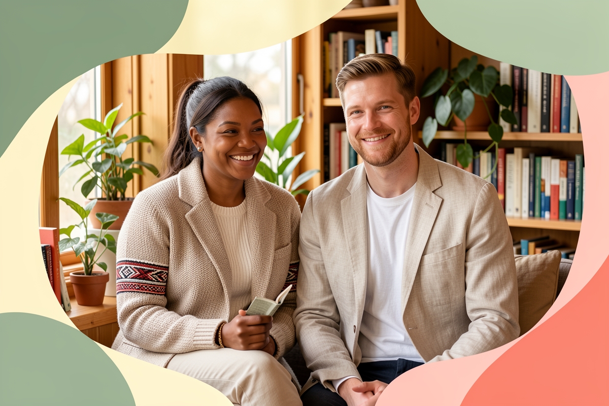 A modern married couple, cosy and happy together — LumiWed Journal