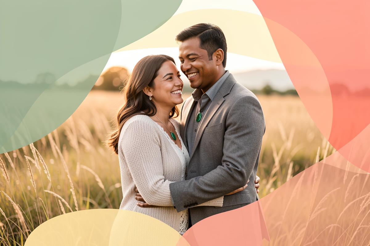 A modern married couple, cosy and happy together — LumiWed Journal