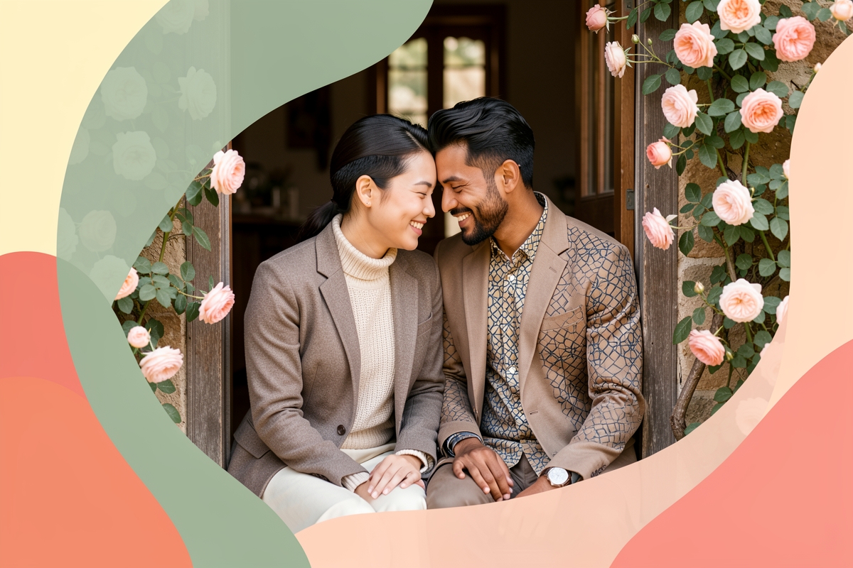 A modern married couple, cosy and happy together — LumiWed Journal