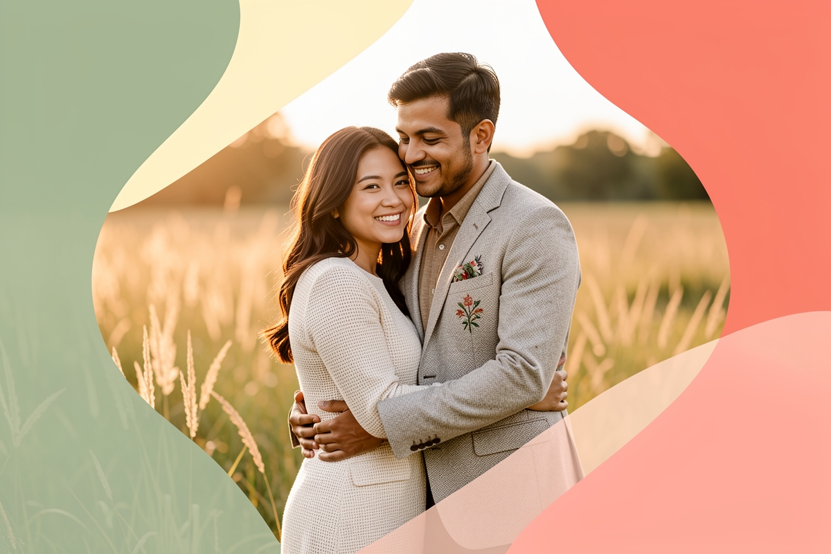 A modern married couple, cosy and happy together — LumiWed Journal