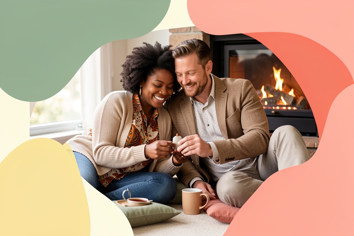 A modern married couple, cosy and happy together — LumiWed Journal