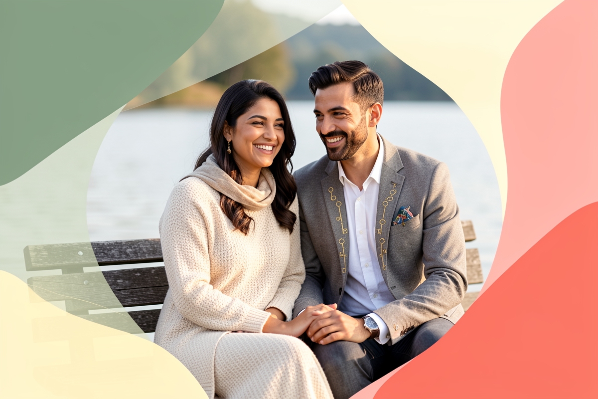 A modern married couple, cosy and happy together — LumiWed Journal