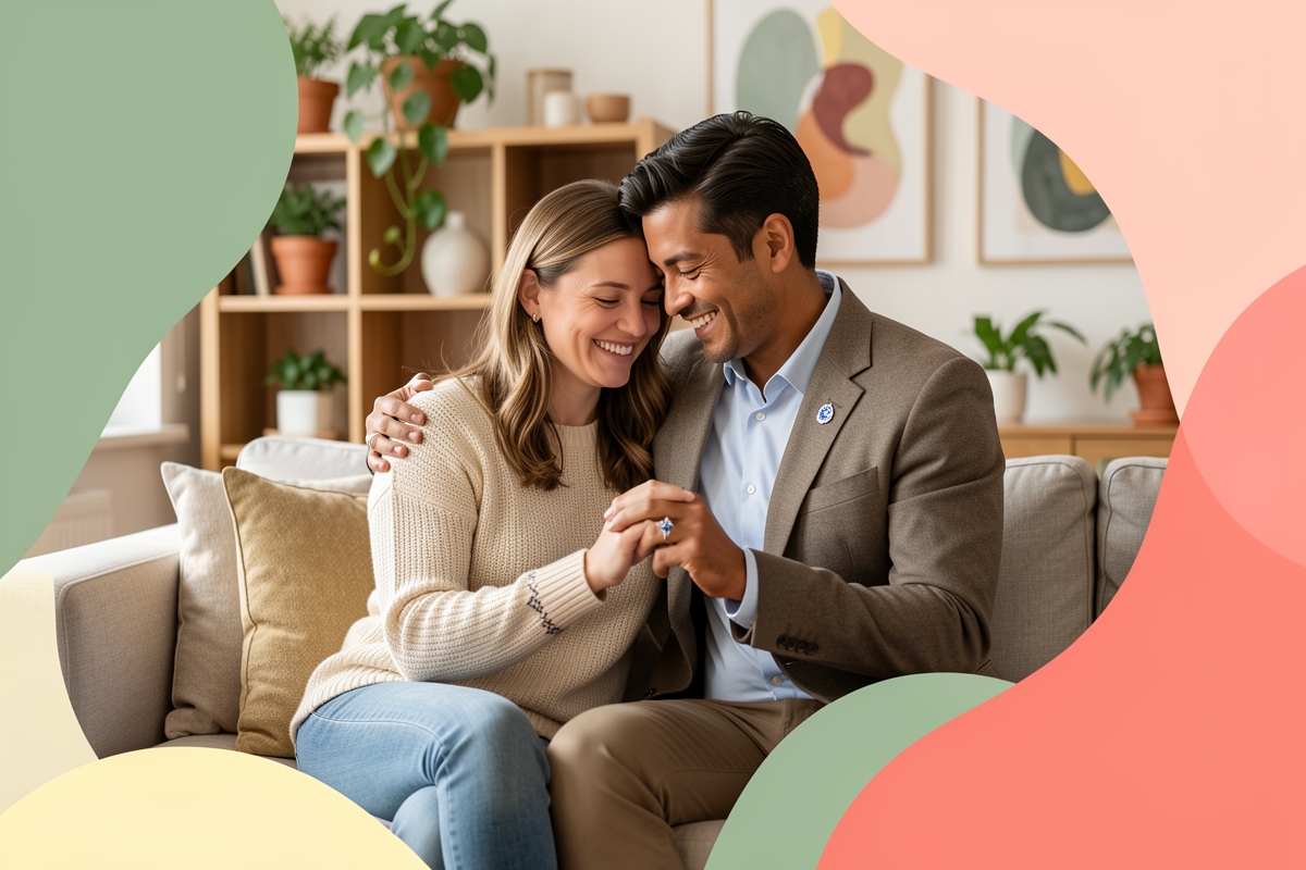 A modern married couple, cosy and happy together — LumiWed Journal