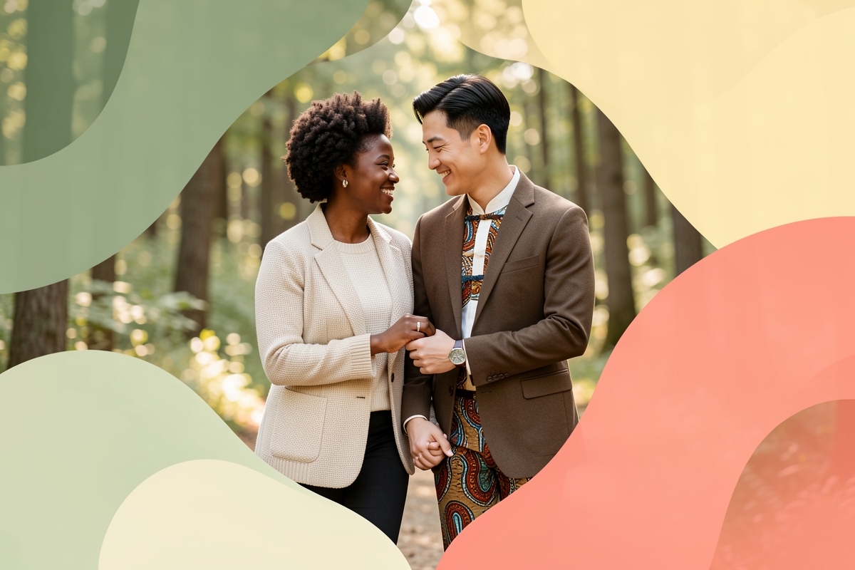 A modern married couple, cosy and happy together — LumiWed Journal