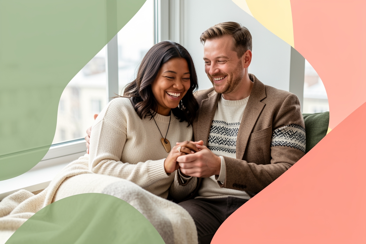 A modern married couple, cosy and happy together — LumiWed Journal