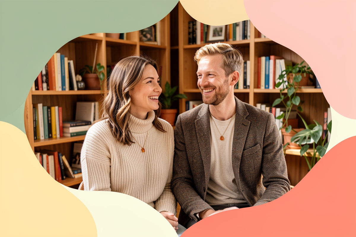 A modern married couple, cosy and happy together — LumiWed Journal