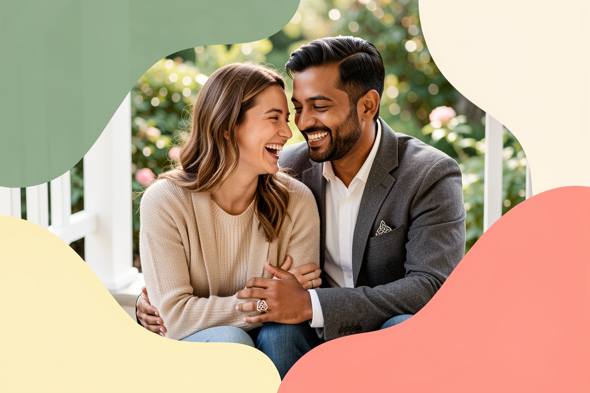 A modern married couple, cosy and happy together — LumiWed Journal