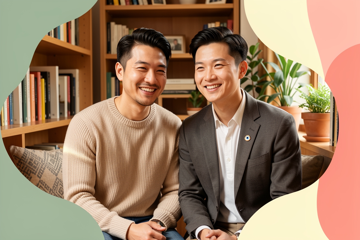 A modern married couple, cosy and happy together — LumiWed Journal