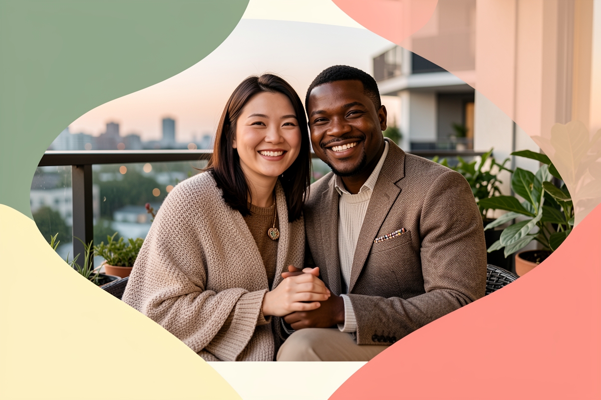 A modern married couple, cosy and happy together — LumiWed Journal